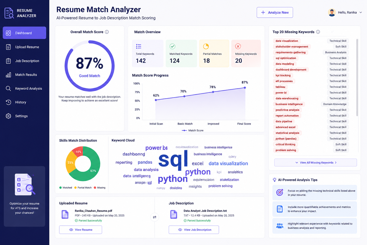Resume Match Analyzer